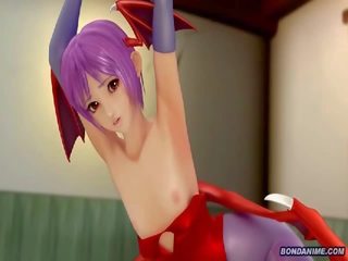 3d vampire young woman gets nipple tickled