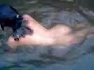 Grand and busty amateur teen honey swimming naked in the river - fuckmehard.club