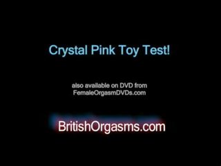 Kristal merah jambu melancap mainan ujian