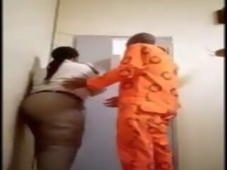 Female Prison Warden gets Fucked by Inmate: Free dirty film b1