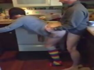 Wife Cumming On Husbands Friends peter In The Kitchen